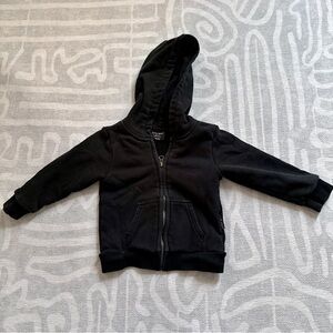 Little Bipsy Black Zip Hoodie 18-24m